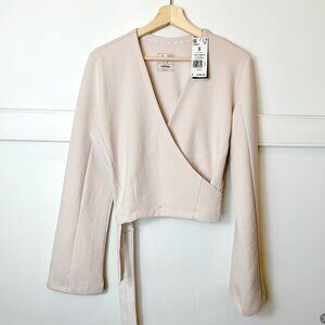 Adidas Yoga Coverup Wrap Top Size Small Pink (Putty Mauve) NWT